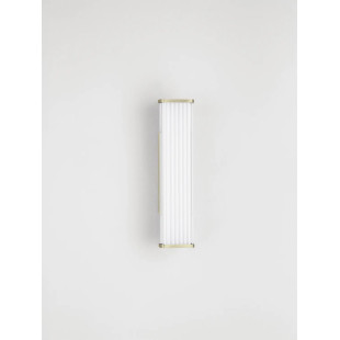Kinkiet podłużny do łazienki Compre Flat 30cm LED 3000-4000K przezroczysty / szczotkowane złoto