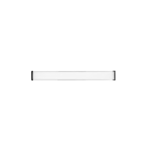 Kinkiet podłużny do łazienki Compre Flat 60cm LED 3000-4000K przezroczysty / czarny