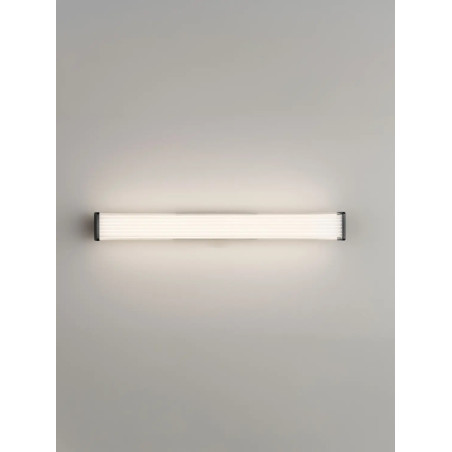 Kinkiet podłużny do łazienki Compre Flat 60cm LED 3000-4000K przezroczysty / czarny