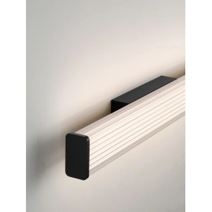 Kinkiet podłużny do łazienki Compre Flat 60cm LED 3000-4000K przezroczysty / czarny