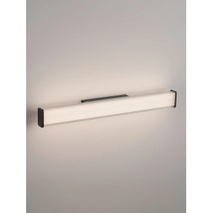 Kinkiet podłużny do łazienki Compre Flat 60cm LED 3000-4000K przezroczysty / czarny