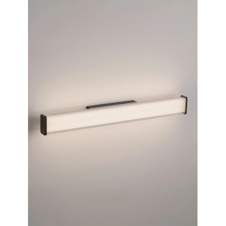 Kinkiet podłużny do łazienki Compre Flat 60cm LED 3000-4000K przezroczysty / czarny