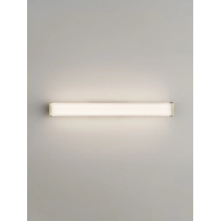 Kinkiet podłużny do łazienki Compre Flat 60cm LED 3000-4000K przezroczysty / szczotkowane złoto
