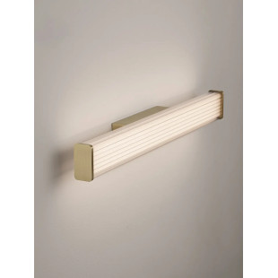 Kinkiet podłużny do łazienki Compre Flat 60cm LED 3000-4000K przezroczysty / szczotkowane złoto