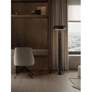 Lampa podłogowa modern ze ściemniaczem Ridotti 142cm LED 3000K czarna
