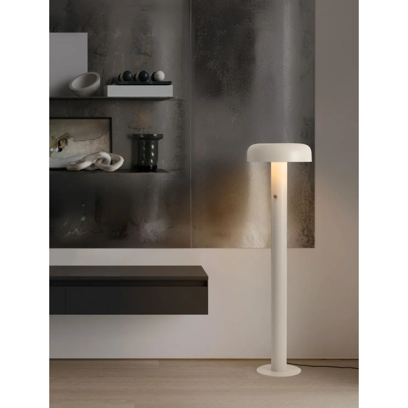 Lampa podłogowa modern ze ściemniaczem Ridotti 142cm LED 3000K kremowa