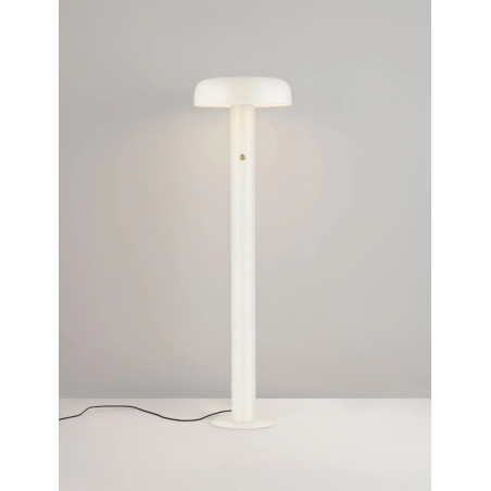 Lampa podłogowa modern ze ściemniaczem Ridotti 142cm LED 3000K kremowa