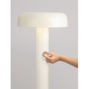 Lampa podłogowa modern ze ściemniaczem Ridotti 142cm LED 3000K kremowa