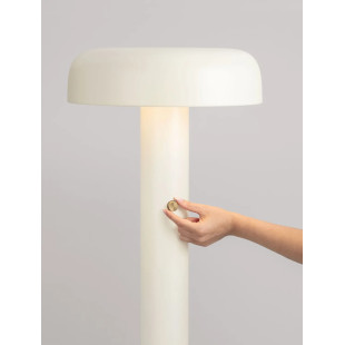 Lampa podłogowa modern ze ściemniaczem Ridotti 142cm LED 2700K kremowa