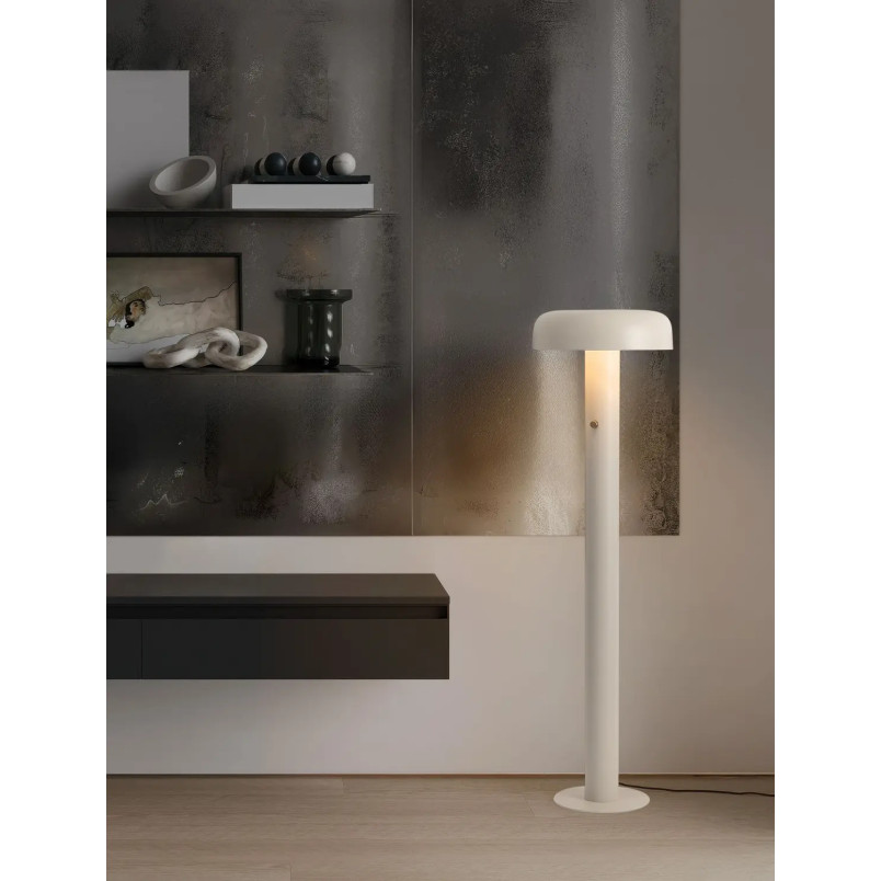 Lampa podłogowa modern ze ściemniaczem Ridotti 142cm LED 2700K kremowa