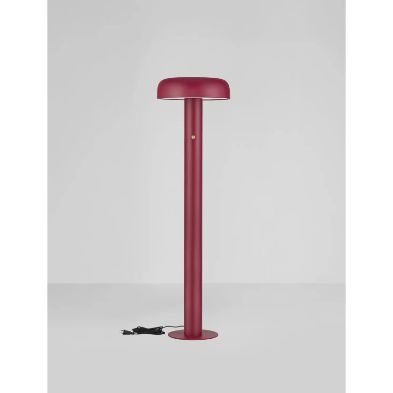 Lampa podłogowa modern ze ściemniaczem Ridotti 142cm LED 3000K bordowa