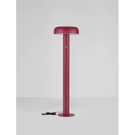 Lampa podłogowa modern ze ściemniaczem Ridotti 142cm LED 3000K bordowa