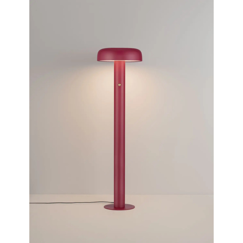 Lampa podłogowa modern ze ściemniaczem Ridotti 142cm LED 3000K bordowa
