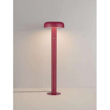 Lampa podłogowa modern ze ściemniaczem Ridotti 142cm LED 3000K bordowa