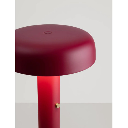 Lampa podłogowa modern ze ściemniaczem Ridotti 142cm LED 2700K bordowa