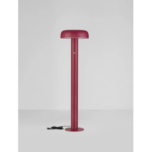 Lampa podłogowa modern ze ściemniaczem Ridotti 142cm LED 2700K bordowa