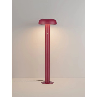 Lampa podłogowa modern ze ściemniaczem Ridotti 142cm LED 2700K bordowa