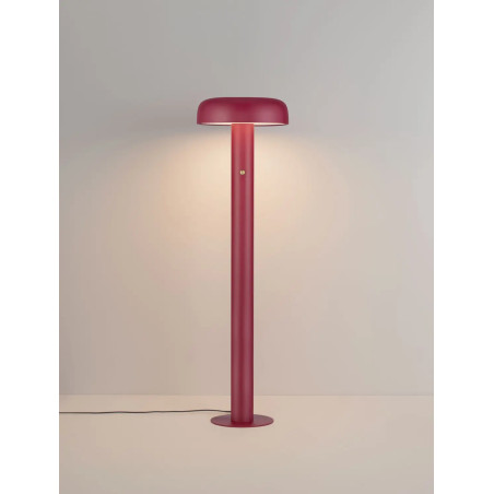 Lampa podłogowa modern ze ściemniaczem Ridotti 142cm LED 2700K bordowa