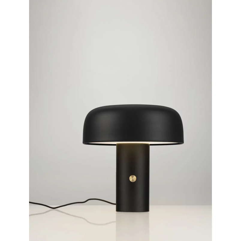 Lampa stołowa "grzybek" ze ściemniaczem Ridotti 30cm LED 3000K czarna