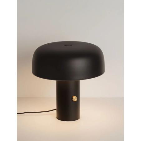 Lampa stołowa "grzybek" ze ściemniaczem Ridotti 30cm LED 3000K czarna