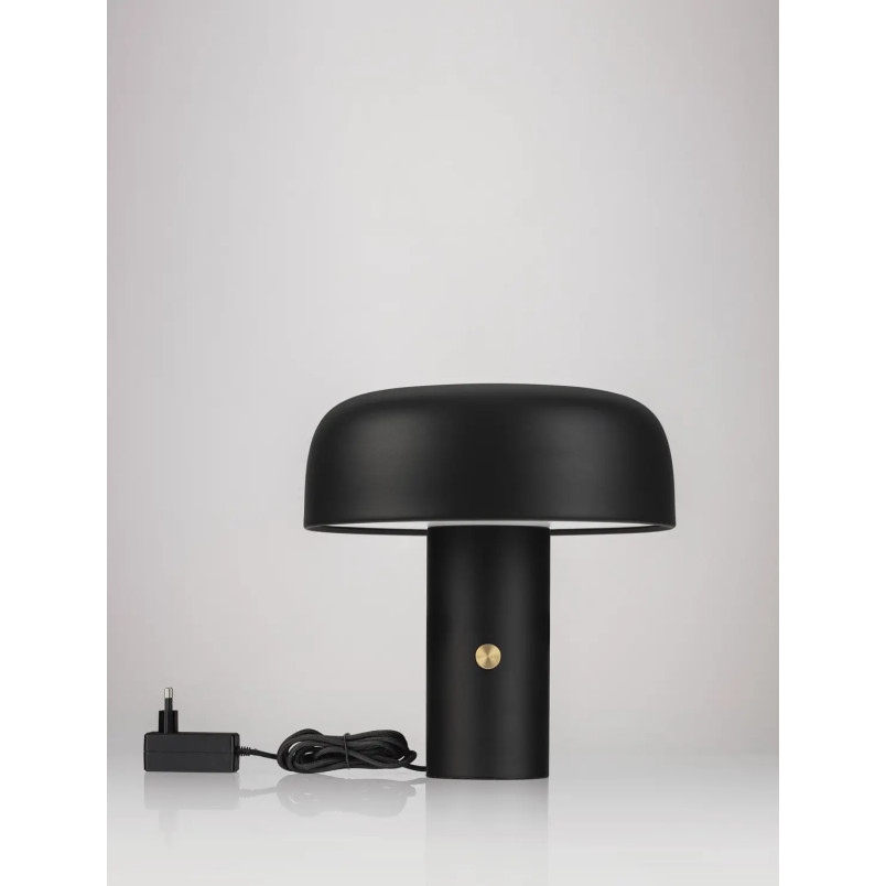Lampa stołowa "grzybek" ze ściemniaczem Ridotti 30cm LED 2700K czarna