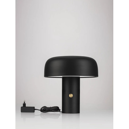Lampa stołowa "grzybek" ze ściemniaczem Ridotti 30cm LED 2700K czarna