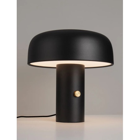 Lampa stołowa "grzybek" ze ściemniaczem Ridotti 30cm LED 2700K czarna