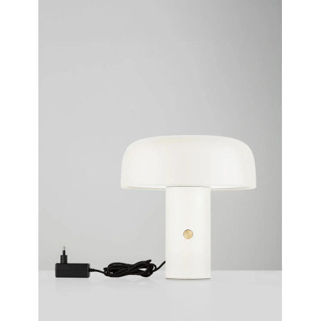 Lampa stołowa "grzybek" ze ściemniaczem Ridotti 30cm LED 3000K kremowa