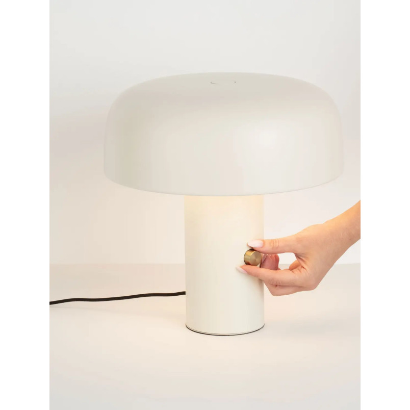 Lampa stołowa "grzybek" ze ściemniaczem Ridotti 30cm LED 2700K kremowa