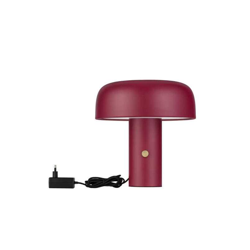 Lampa stołowa "grzybek" ze ściemniaczem Ridotti 30cm LED 2700K bordowa