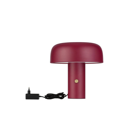 Lampa stołowa "grzybek" ze ściemniaczem Ridotti 30cm LED 2700K bordowa