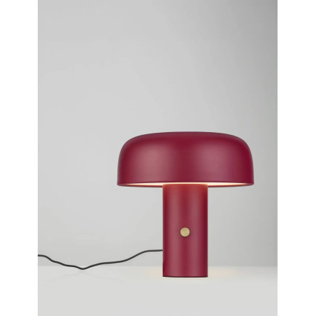 Lampa stołowa "grzybek" ze ściemniaczem Ridotti 30cm LED 2700K bordowa