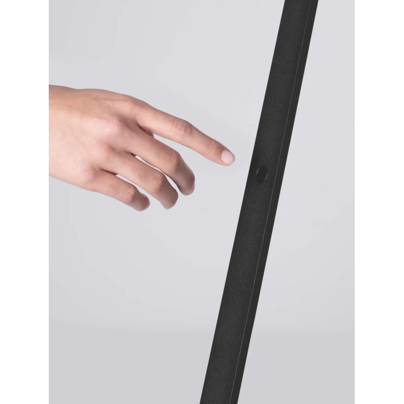 Lampa podłogowa kula z dotykowym ściemniaczem Niccio LED 3000K H:146,5cm złoty beż / czarny