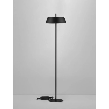 Lampa podłogowa modern ze ściemniaczem Roggio 147cm LED 3000K czarna