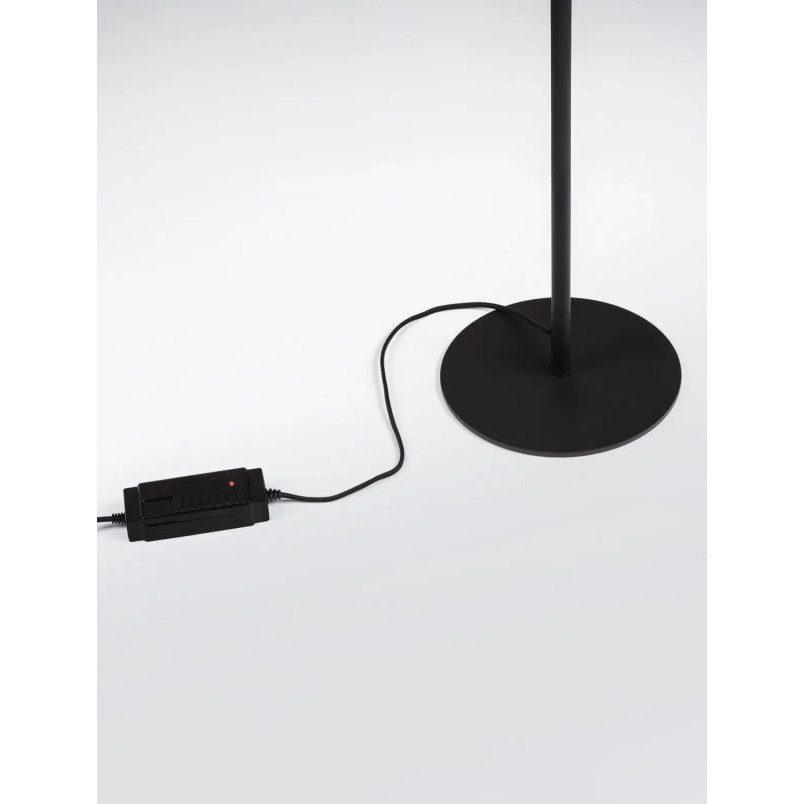 Lampa podłogowa modern ze ściemniaczem Roggio 147cm LED 3000K czarna