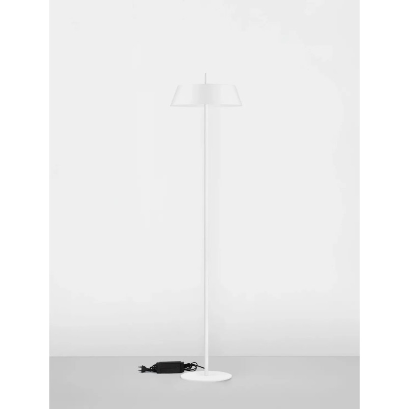 Lampa podłogowa modern ze ściemniaczem Roggio 147cm LED 3000K biała