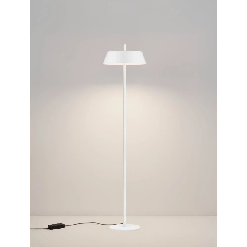 Lampa podłogowa modern ze ściemniaczem Roggio 147cm LED 3000K biała