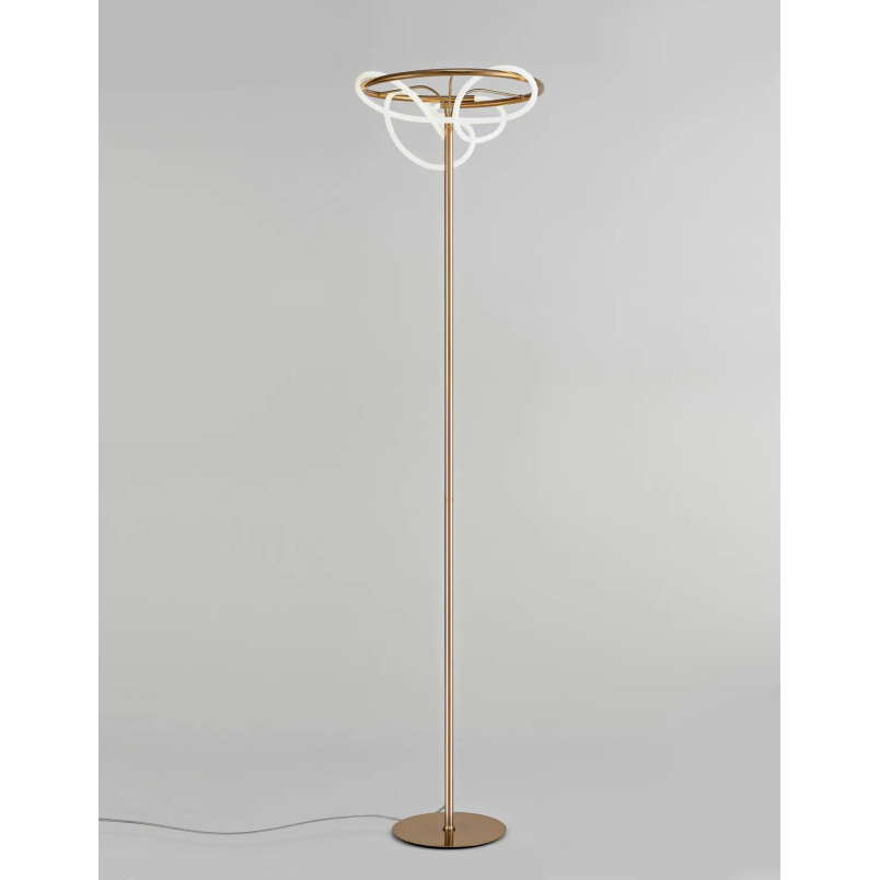 Lampa podłogowa - nowoczesna Mortilla H160cm LED 3000K złota