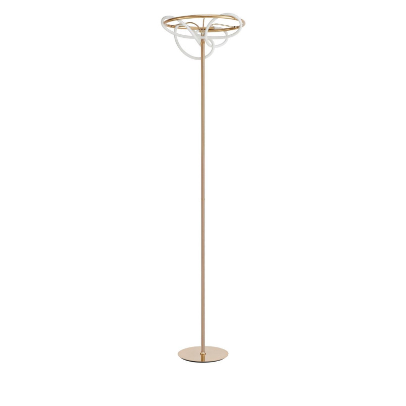 Lampa podłogowa - nowoczesna Mortilla H160cm LED 3000K złota