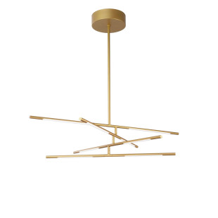 Lampa sufitowa 4 punktowa regulowana - ściemniacz triac Darren 84cm LED 3000K złoty mosiądz