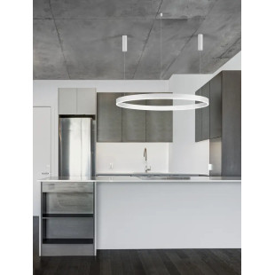 Lampa wisząca okrągła ring - ściemniacz triac Lupia 120cm LED 3000K biała