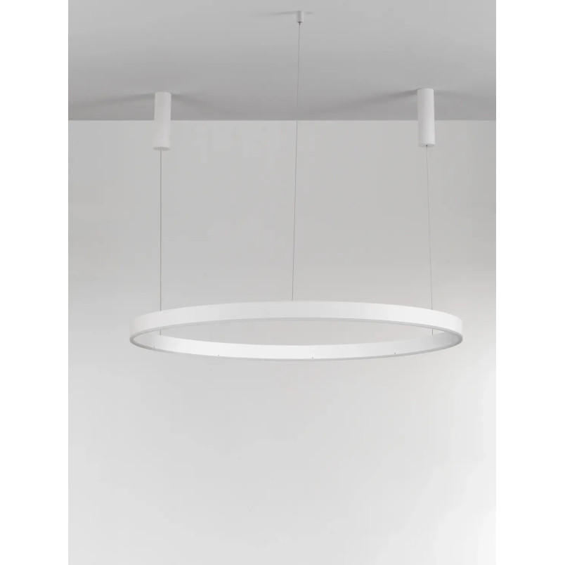 Lampa wisząca okrągła ring - ściemniacz triac Lupia 120cm LED 3000K biała