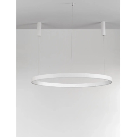 Lampa wisząca okrągła ring - ściemniacz triac Lupia 120cm LED 3000K biała