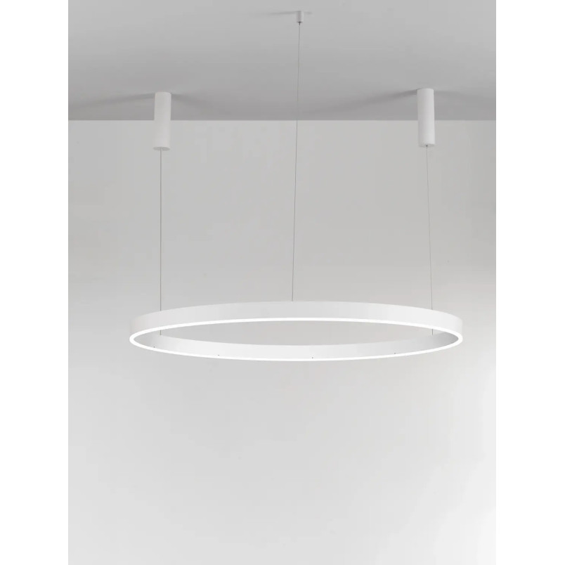 Lampa wisząca okrągła ring - ściemniacz triac Lupia 120cm LED 3000K biała