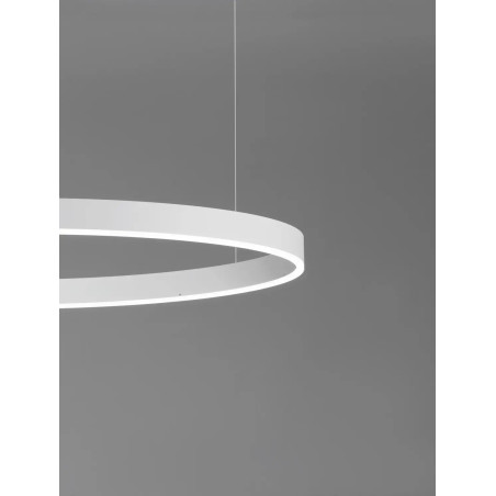Lampa wisząca okrągła ring - ściemniacz triac Lupia 120cm LED 3000K biała