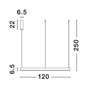 Lampa wisząca okrągła ring - ściemniacz triac Lupia 120cm LED 3000K biała