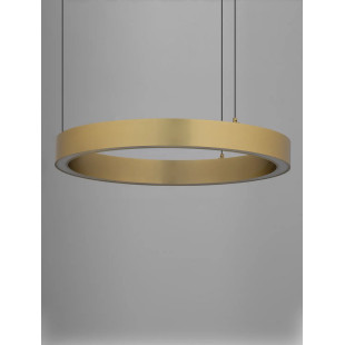Lampa wisząca ring ze ściemniaczem triac Fonnta 60cm LED 3000K złoty mosiądz