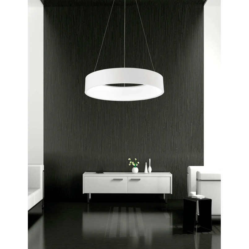 Lampa wisząca okrągła - ring Surdo 60cm LED 4000K biała