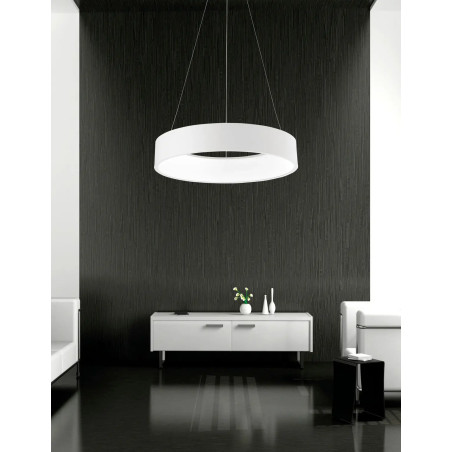 Lampa wisząca okrągła - ring Surdo 60cm LED 4000K biała