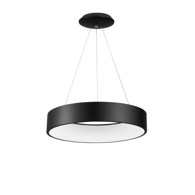 Lampa wisząca okrągła - ring Surdo 60cm LED 3000K czarna